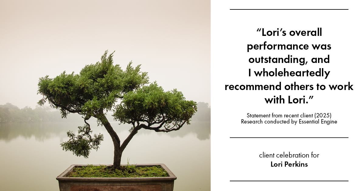 Testimonial for real estate agent Lori Perkins with First Team Real Estate in Carlsbad, CA: "Lori's overall performance was outstanding, and I wholeheartedly recommend others to work with Lori."