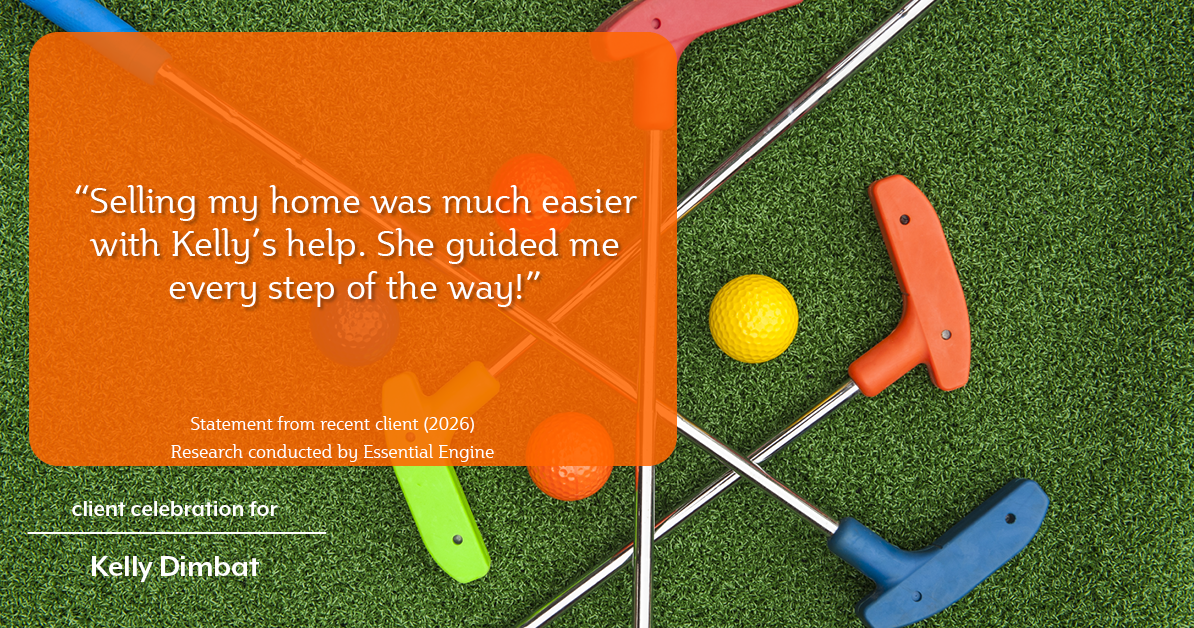 Testimonial for real estate agent Kelly Dimbat with Lamacchia Realty, Inc. in Woburn, MA: "Selling my home was much easier with Kelly's help. She guided me every step of the way!"