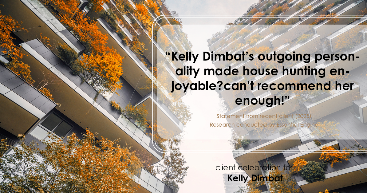 Testimonial for real estate agent Kelly Dimbat with Lamacchia Realty, Inc. in Woburn, MA: "Kelly Dimbat's outgoing personality made house hunting enjoyable?can't recommend her enough!"