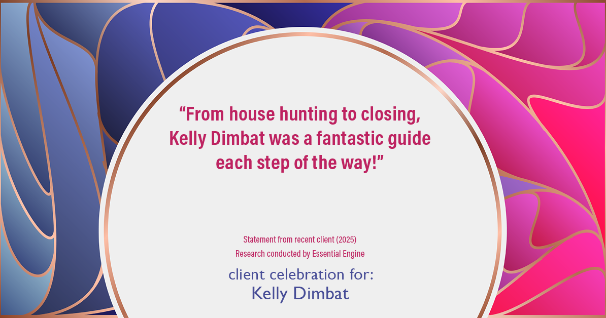 Testimonial for real estate agent Kelly Dimbat with Lamacchia Realty, Inc. in Woburn, MA: "from house hunting to closing, Kelly Dimbat was a fantastic guide each step of the way!"