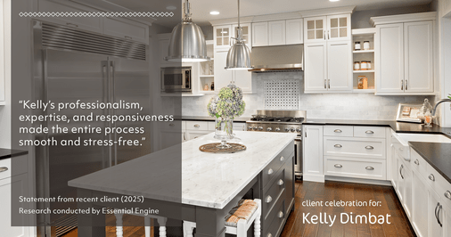 Testimonial for real estate agent Kelly Dimbat with Lamacchia Realty, Inc. in Woburn, MA: "Kelly’s professionalism, expertise, and responsiveness made the entire process smooth and stress-free.”