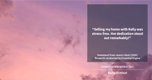 Testimonial for real estate agent Kelly Dimbat with Lamacchia Realty, Inc. in Woburn, MA: "Selling my home with Kelly was stress-free. Her dedication stood out remarkably!"